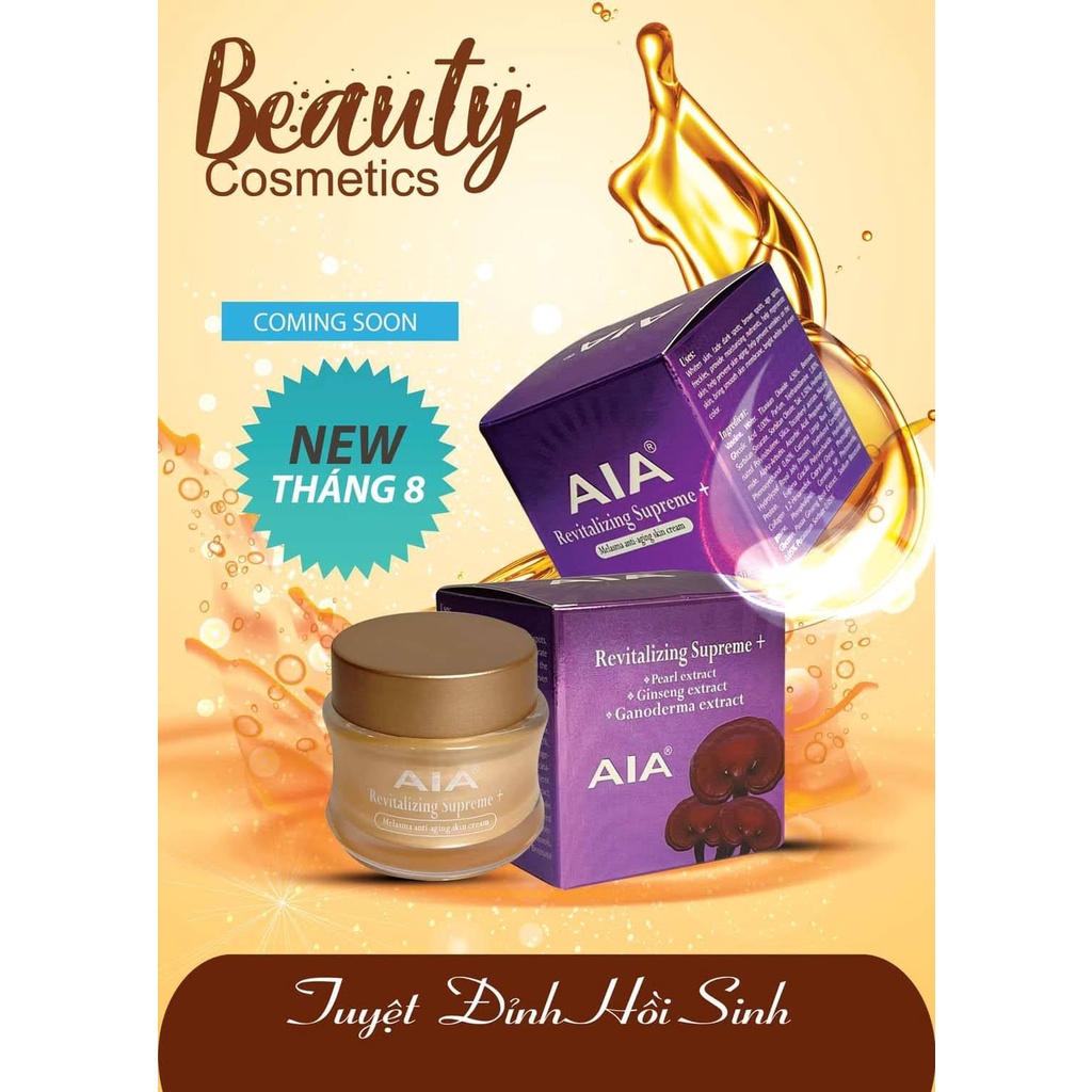 TUYỆT ĐỈNH HỒI SINH Kem Nám Giúp Ngừa Lão Hóa Da AIA 10G