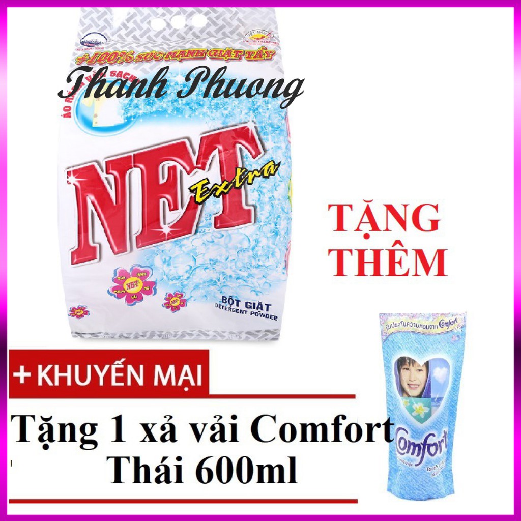 [ Sale99a ] Bột giặt Net Extra 6kg Tặng sln