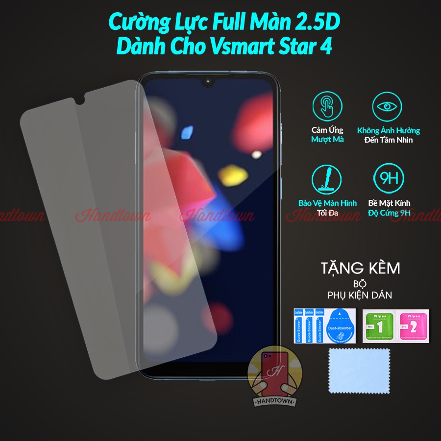 Cường lực trong suốt 2.5D không full màn dành cho Vsmart Star 4 / Bee 3 / Joy 3 / Star 3 / Active 3