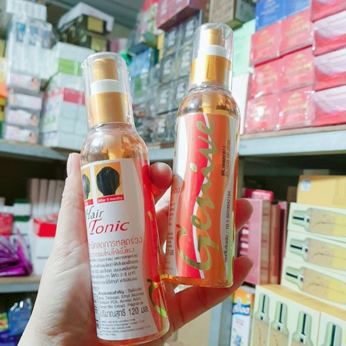 Chai Xịt Mọc Tóc GENIVE Thái Lan 120ml  Tonic Hair - Xịt Kích Mọc Tóc, Chống Rụng Tóc