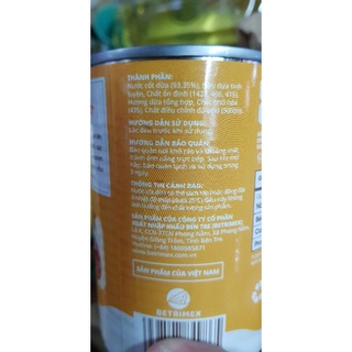 Nước cốt dừa lon 400ml (Bến Tre)