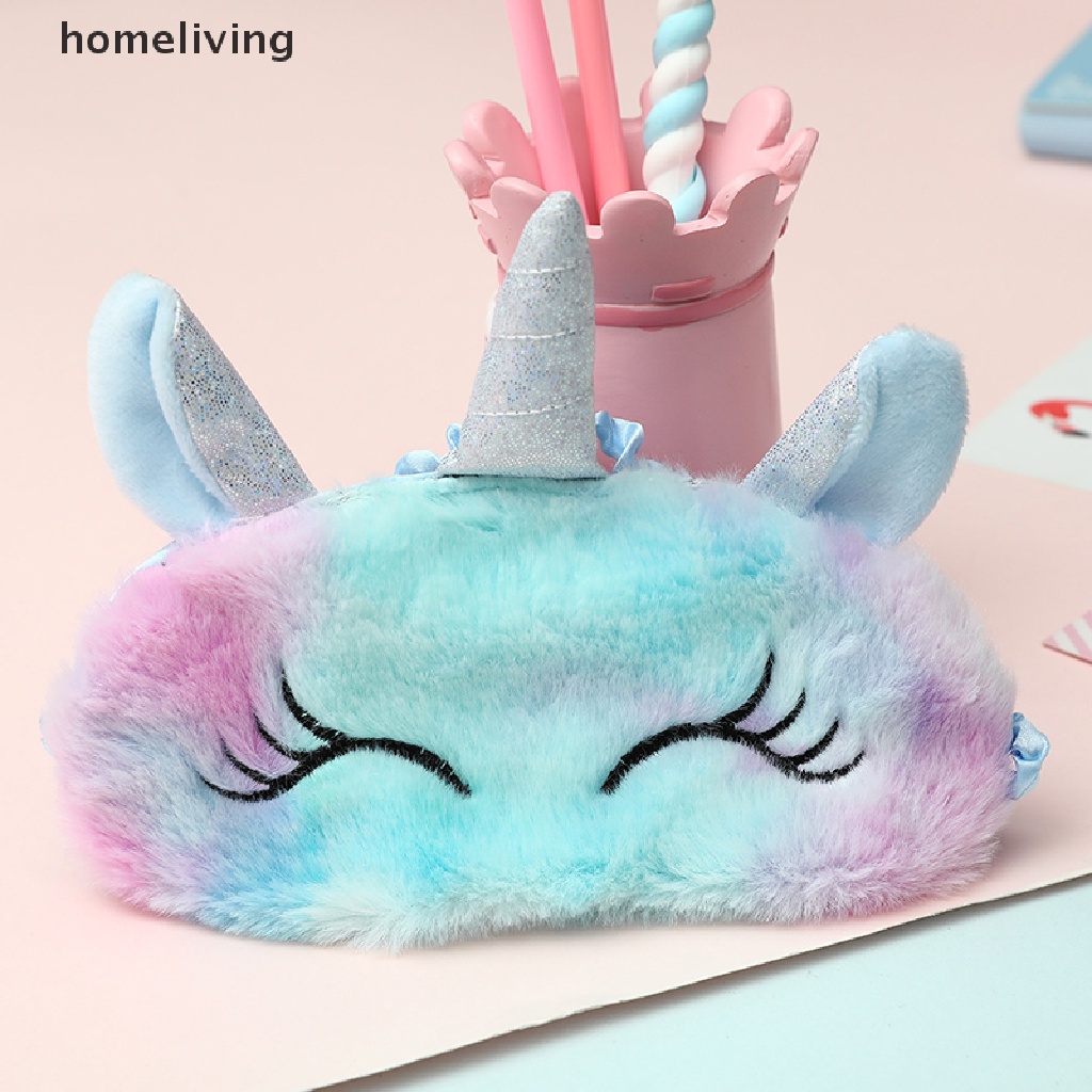 Mặt Nạ Che Mắt Thư Giãn Họa Tiết Kỳ Lân Hoạt Hình 3D