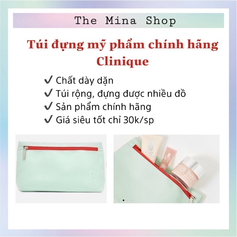 Túi đựng mỹ phẩm chính hãng Clinique