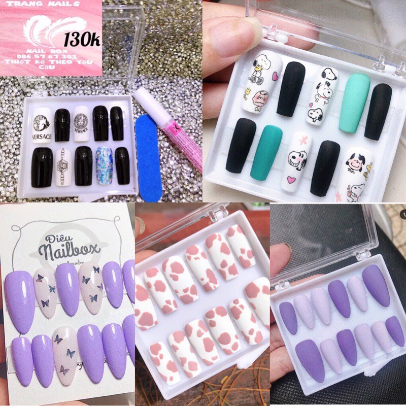 nail box thiết kế,móng úp ,móng giả