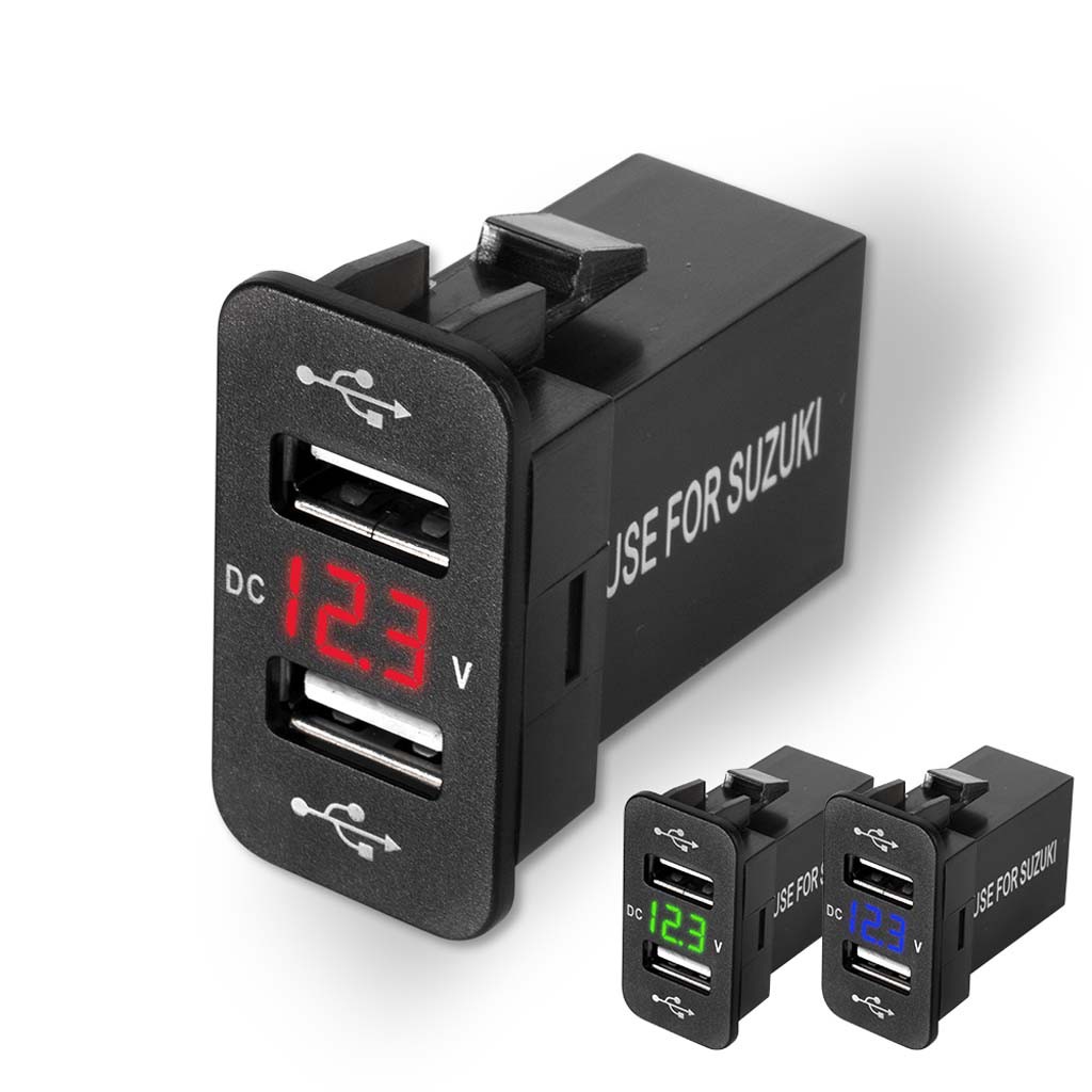Bộ Sạc Xe Hơi Với 2 Cổng Usb Cho Suzuki Toyota