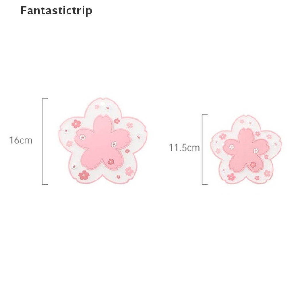 Bộ 2 Miếng Lót Kính Cách Nhiệt Chống Trượt Họa Tiết Hoa Anh Đào Xinh Xắn