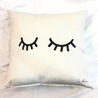 Gối tựa sofa trang trí (vỏ gối chưa kèm ruột) - Eyes Closed