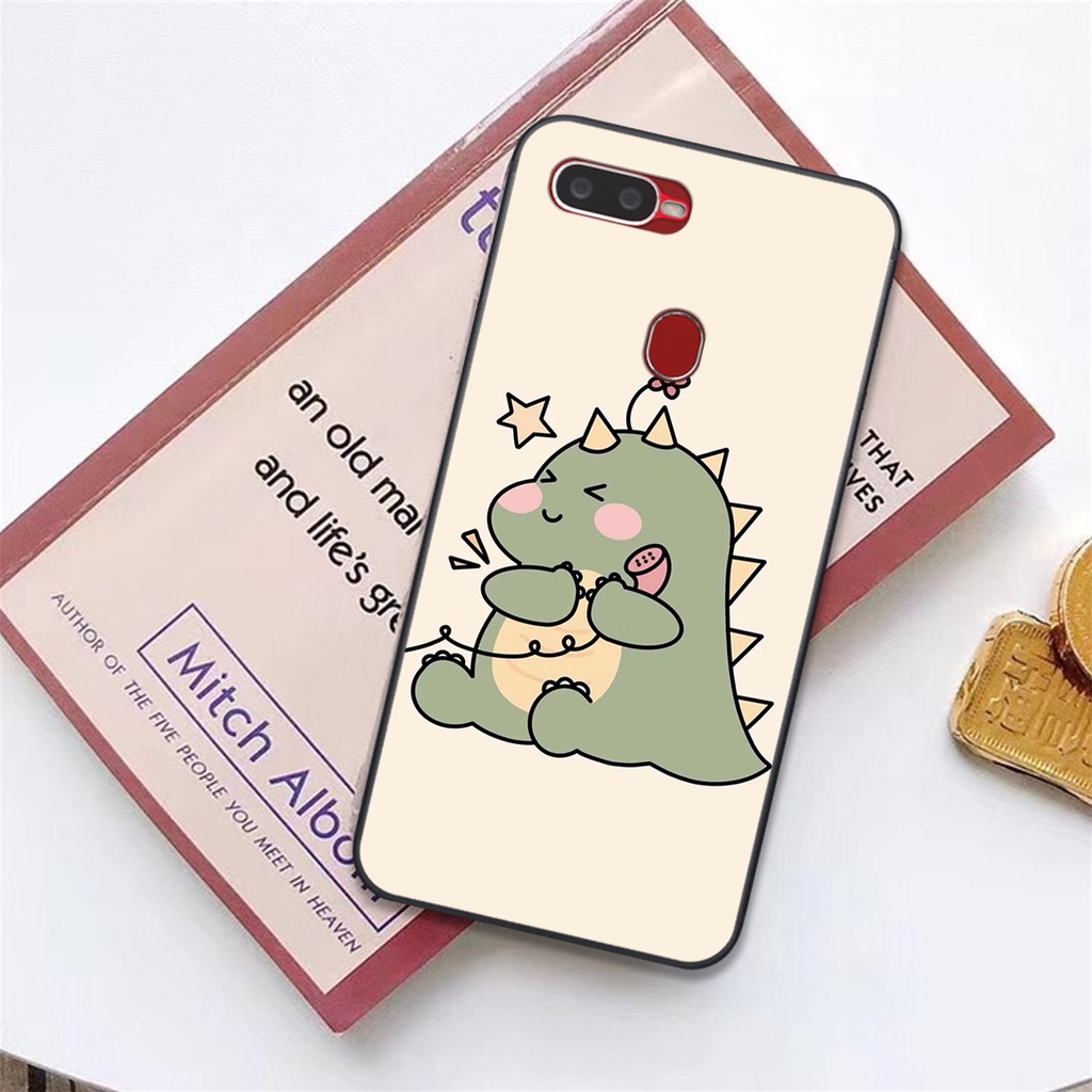 Ốp lưng Oppo A5S - A7 - F9  in hình khủng long cute
