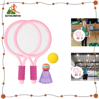 [Buymorefun] Bộ vợt Tennis cầu lông cho trẻ em Bộ bóng đá Sân vườn bãi biển Quà tặng chơi thể thao ngoài trời, dành cho các trò chơi cầu lông dành cho cha mẹ và con cái.
