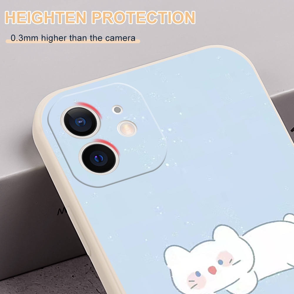 Ốp Điện Thoại Vẽ Hình Chú Cún/Trái Cây Màu Xanh Dương/Trắng Chống Rơi Cho Samsung Galaxy A7 2018 A50 A30S A50S A30 A20 M10S A10S M01S