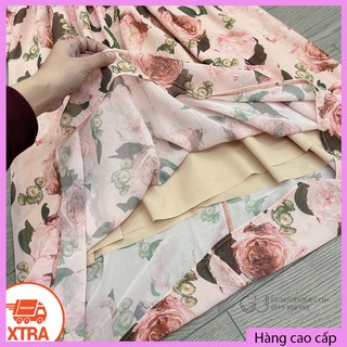 Đầm hoa phối nơ GU.Boutique