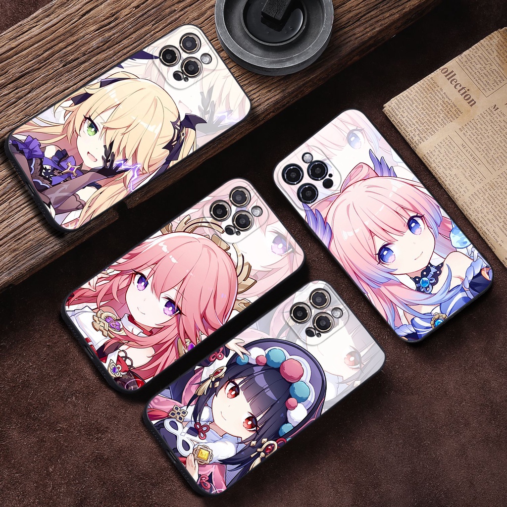 / Genshin Ốp Điện Thoại Mềm Sáng Tạo Chống Sốc Chống Rơi Cho iPhone SE 2020 X XR XS Max 8 7 6 Plus 5