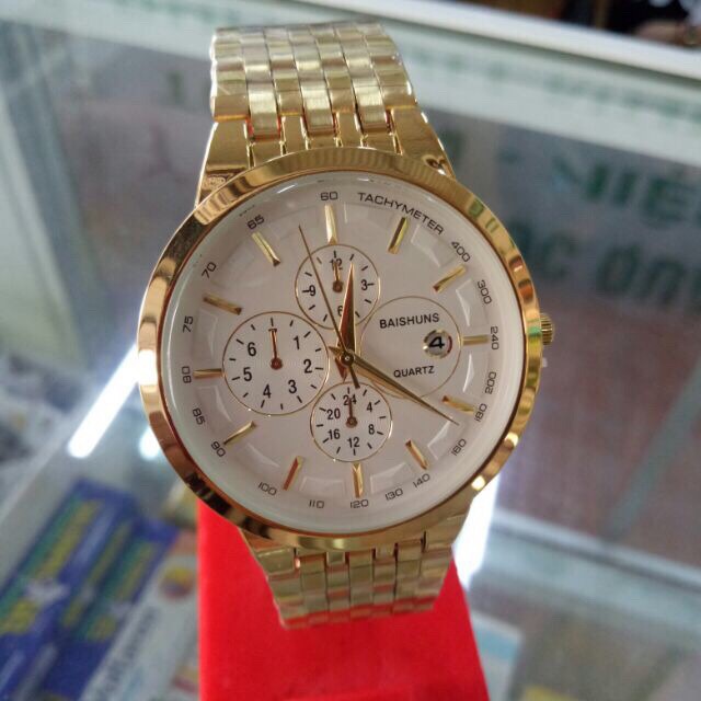 đồng hồ nam baishuns "KHỞI NGHIỆP" dây vàng may mắn giá siêu rẻ | BigBuy360 - bigbuy360.vn