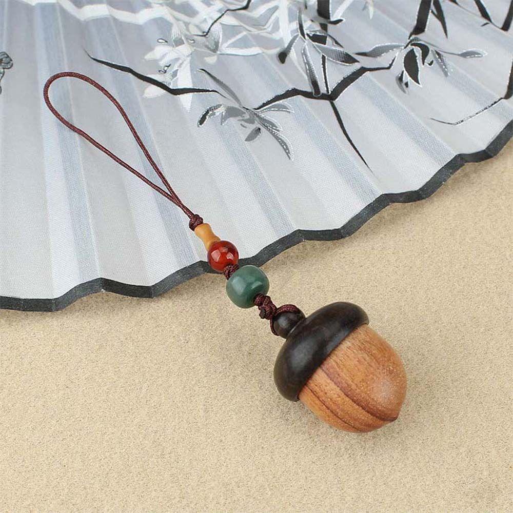 Dây Treo Điện Thoại Bằng Gỗ Đàn Hương Có Móc Chìa Khóa / Dây Đeo Cổ Tay Cho Nữ