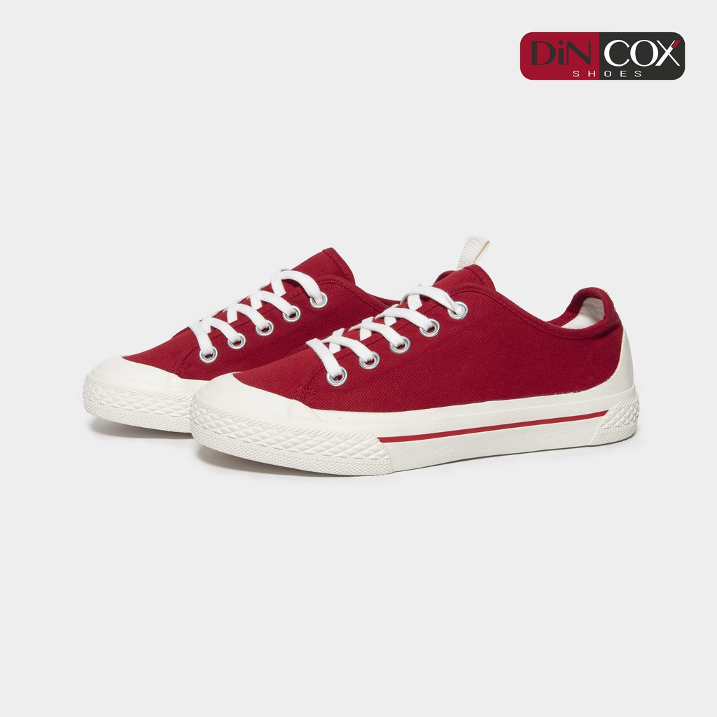Giày Sneaker Vải Nữ DINCOX C20 Nữ Tính Sang Trọng Red | BigBuy360 - bigbuy360.vn