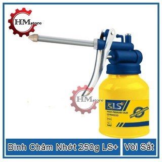 Bình xịt nhớt cao cấp LS+, trọng lượng 250g, vòi sắt và dẻo - Bình châm nhớt, bình xịt dầu nhớt