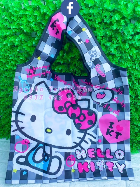 TÚI VẢI MUA SẮM HELLO KITTY - DORAEMON