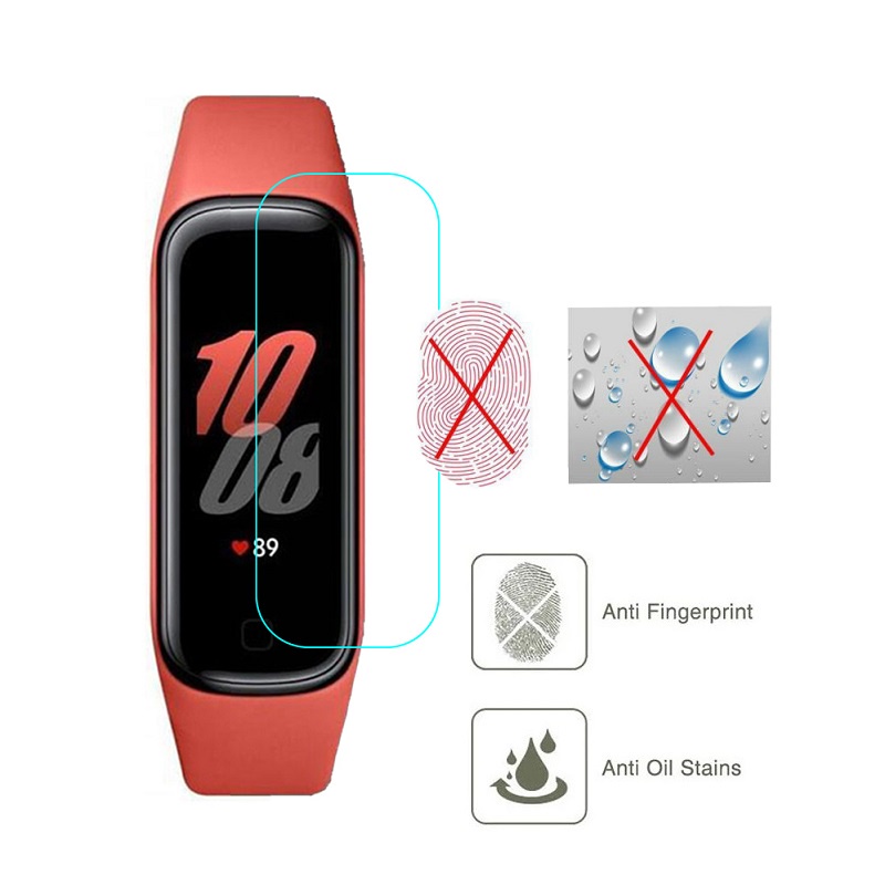 Set 2 miếng dán màn hình đồng hồ thông minh HD bảo vệ cho Samsung Galaxy Fit 2