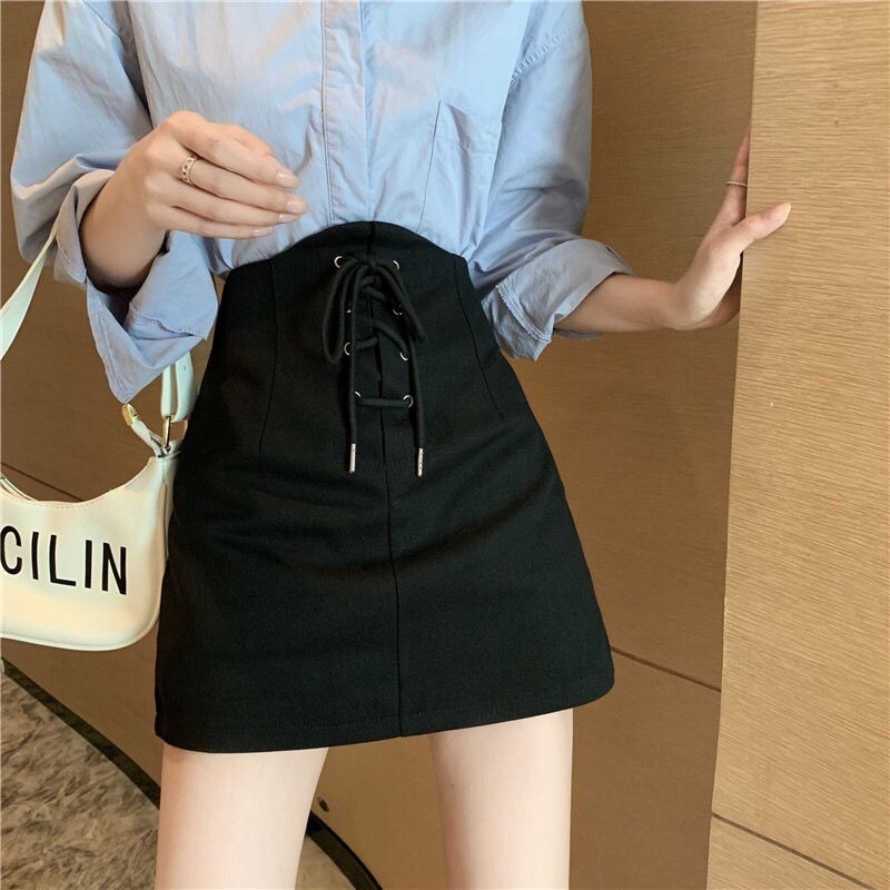 Chân Váy Chữ A Lưng Cao Thời Trang Cho Nữ