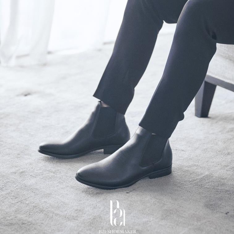 ☺️ Giày Tây Nam Chelsea Boot B21 Shoemaker Cổ Cao Da PU Loại 1 Đi Trên 6 Tháng Công Sở Tăng Chiều Cao Classic Full Box