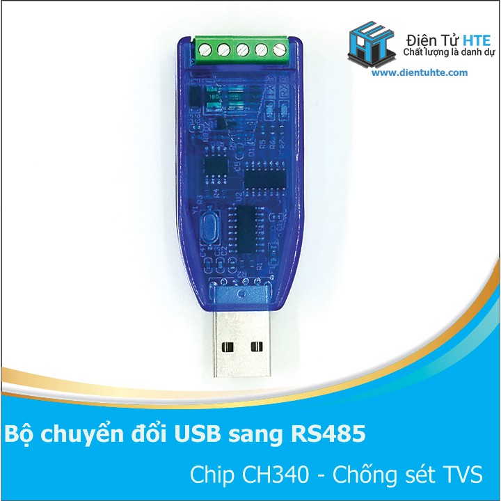 Bộ chuyển đổi USB sang RS485 TVS - CH340 [HTE Quy Nhơn CN2]
