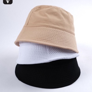 Mũ Bucket trơn nón tai bèo vành cụp chất liệu kaki dày dặn thời trang nam nữ