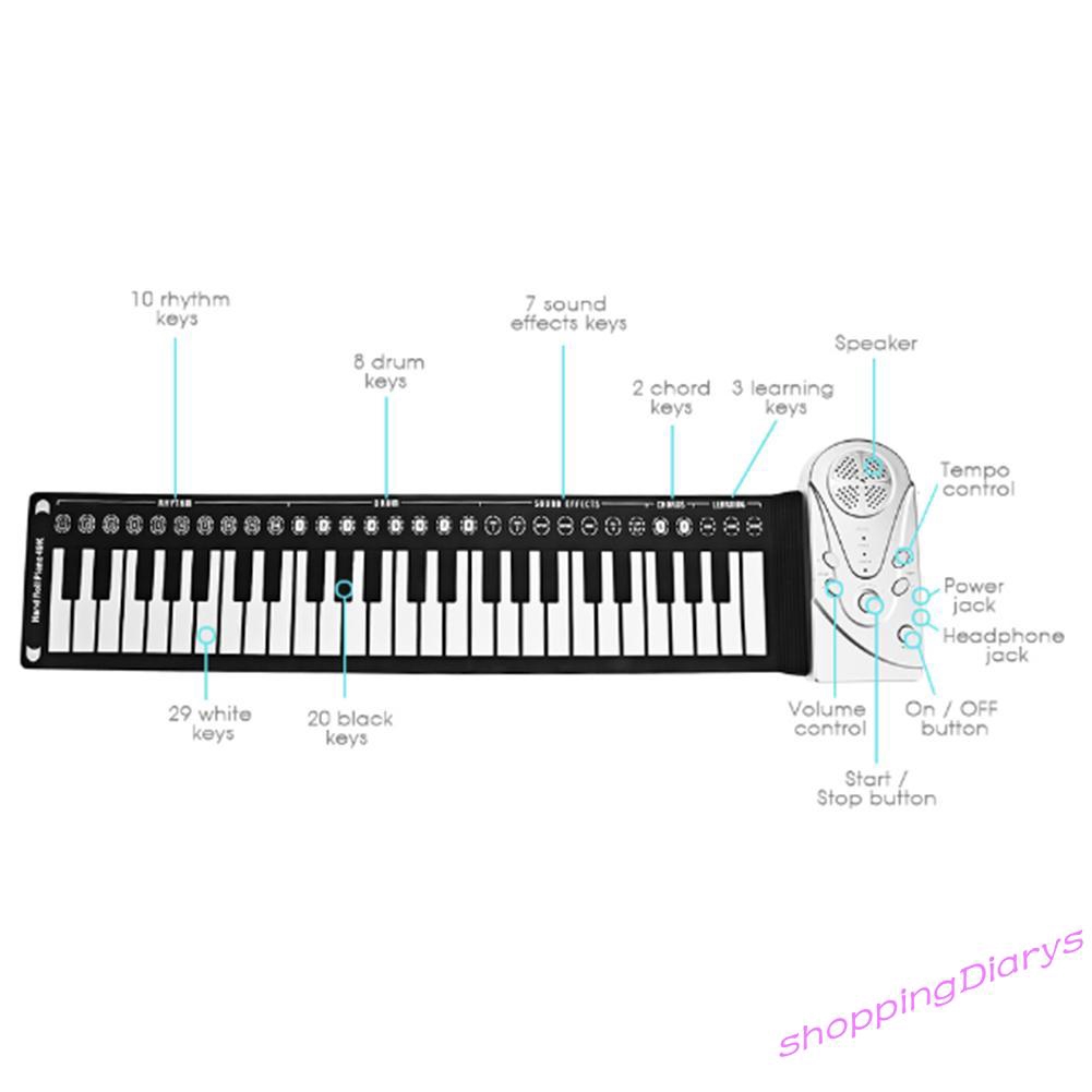 Đàn Piano Dạng Cuộn Mềm 49 Phím