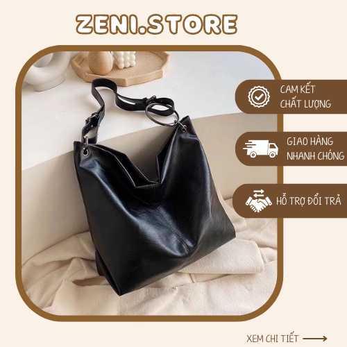 Túi tote da Zara trơn, Túi da