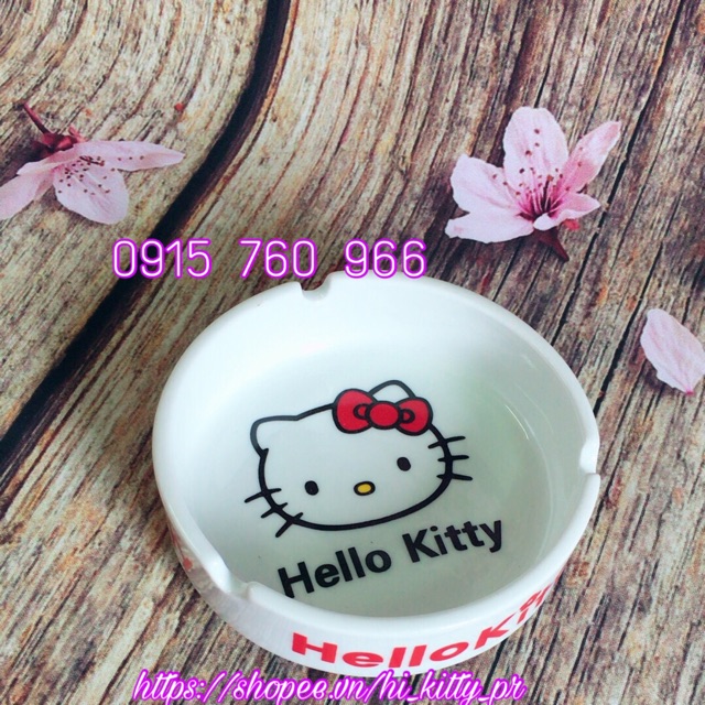 Gạt tàn sứ Hello Kitty