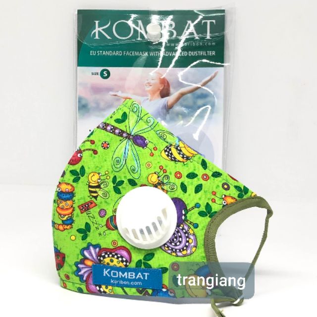 1 khẩu trangKaribon Kombat trẻ em 8 lớp lọc bụi mịn có van thở | BigBuy360 - bigbuy360.vn