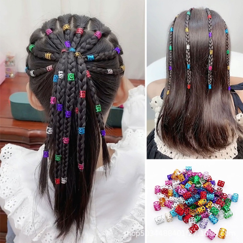 One Set 100 Kẹp Tóc Nhiều Màu Sắc Cá Tính