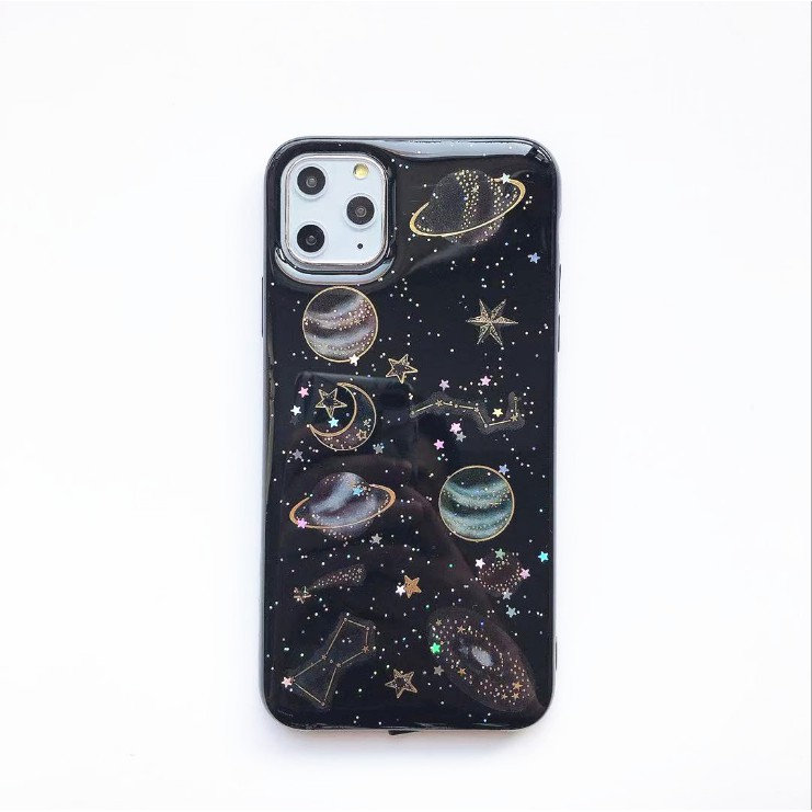Ốp Điện Thoại Họa Tiết Hành Tinh Ngôi Sao Cho IPhone 12 12Pro 12promax 12mini 8 7 6 Plus XR XS 11 Pro Max