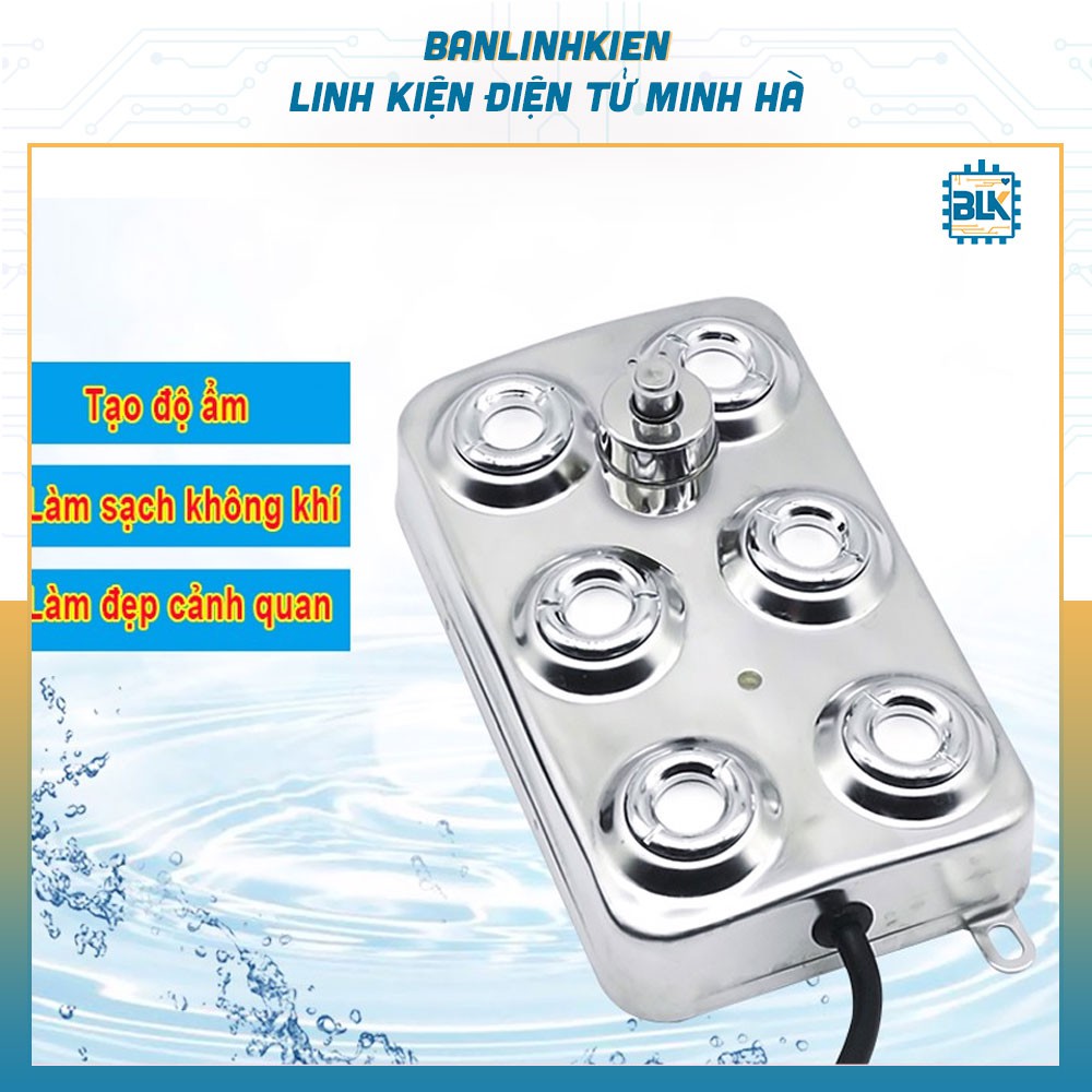 Vỉ Phun Sương Tưới Lan 6 Mắt 150W 48V10A làm mát, tạo độ ẩm cực kì tốt