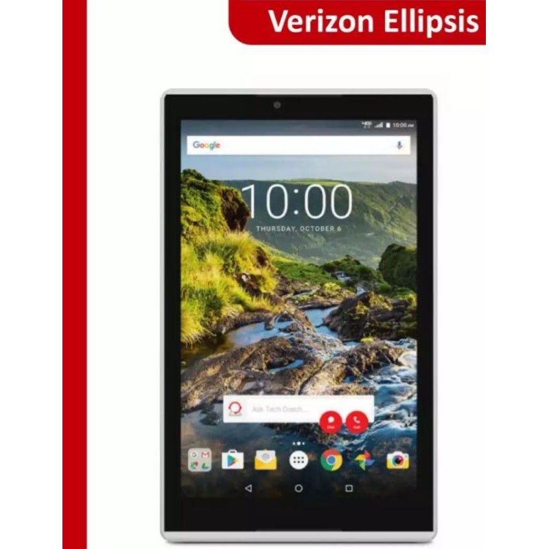 Máy tính bảng Ellipsis's.nhà mạng Mỹ Verizon.8"FHD.sắc nét.Android 7.bộ nhớ 3/16g.Loa kép stedio to rõ.Bản Wfi