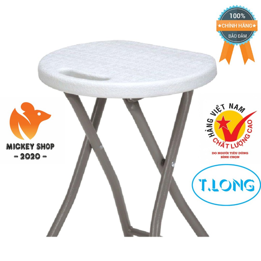 [ BỀN ĐẸP ] Ghế xếp Thanh Long HY- ZD32A (31 x 45 x 25 cm) Màu Trắng - CHÍNH HÃNG