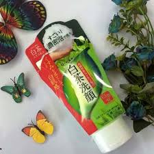 Sữa rửa mặt Nhật Bản trà xanh Rohto Shirochasou Green Tea Foam 120g giúp loại bỏ tế bào chết, diệt khuẩn ngừa mụn
