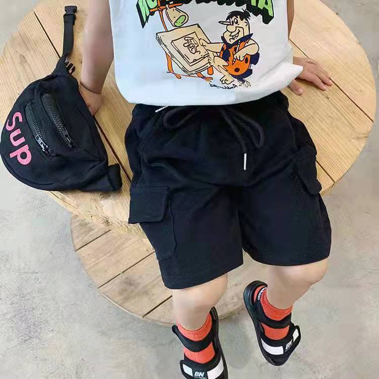 [Babycat Hàng Có Sẵn Bán Chạy Quần Short Thể Thao Mùa Hè Nhỏ Nhắn Phong Cách Nhật Bản Hàn Quốc Thời Trang Mùa Hè Cho Bé Trai