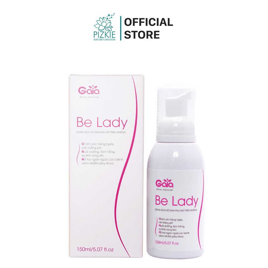 Dung Dịch Vệ Sinh Phụ Nữ Trầu Không PIZKIE Be Lady 150ml