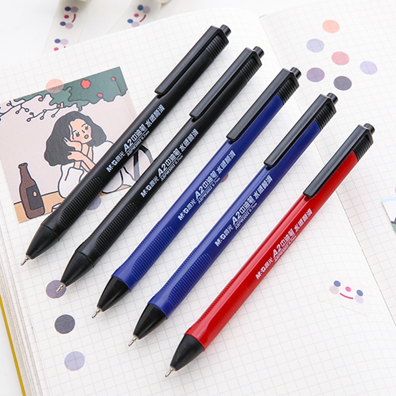 Bút bi M & G W3002 0.7mm Thiết Kế Sáng Tạo Có Thể Thu Vào Nhanh Khô Cho Học Sinh ANKICO