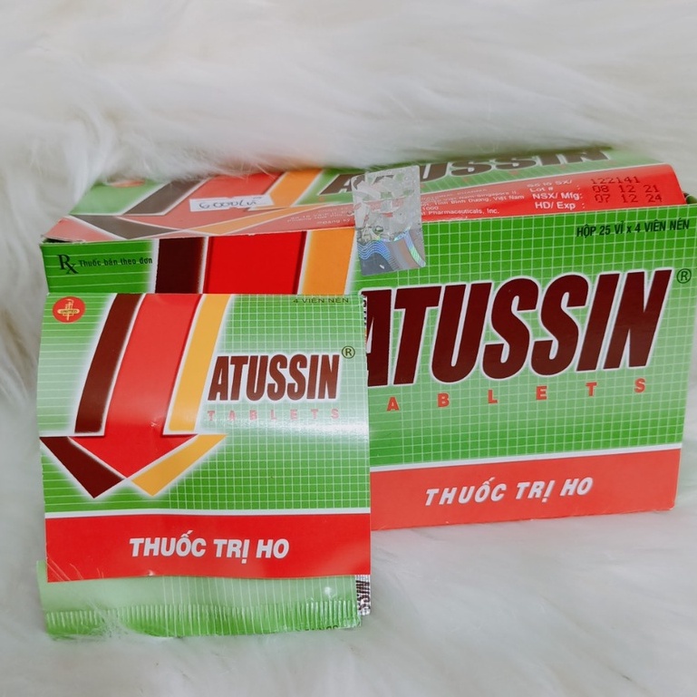 Atusin hộp 100 viên vỉ 4 viên