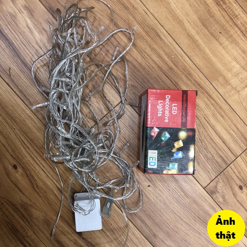 Đèn Led- Dây Đèn Led Cắm Điện 8 chế độ, Nhấp Nháy, Trang Trí Decor Phòng Ngủ,  10m- Vanphongphambaolinh.