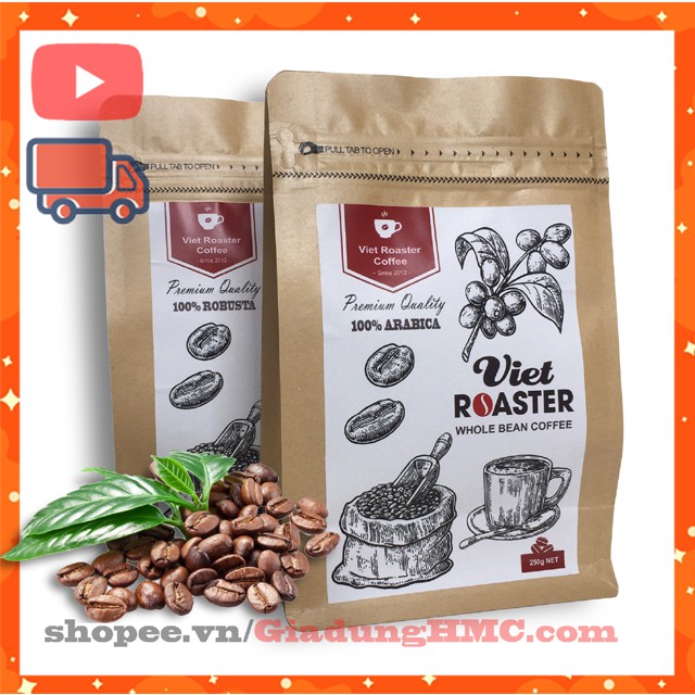 [FreeShip 50k] Cà phê ARABICA Bột Rang Mộc Viet Roaster - Cafe Xay Khi Có Đơn Hàng, 100% Nguyên Chất Pha Phin/Pha Máy