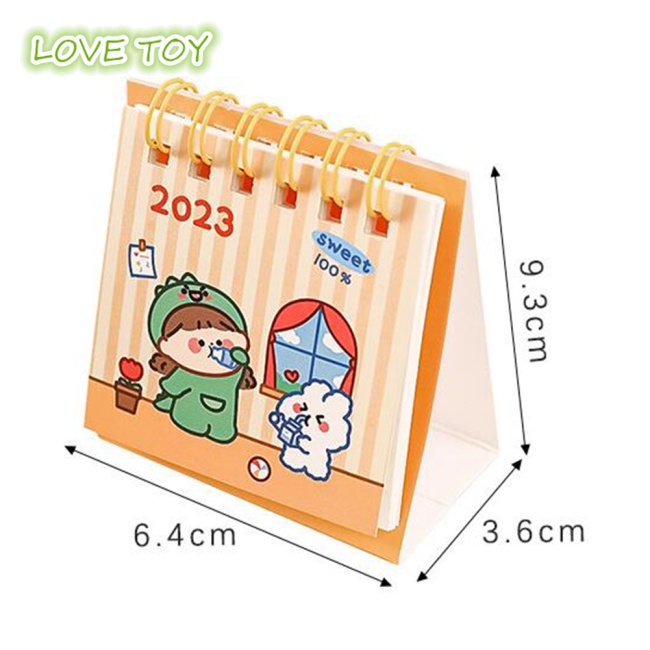 Lịch Để Bàn Nkodok 2023 Họa Tiết Hoạt Hình Trang Trí Văn Phòng / Trường Học