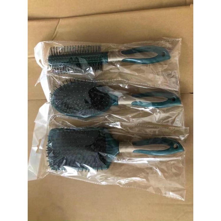 Sét 3 lược gỡ rối tóc đa năng, combo 3 lược matxa đầu siêu tiện lợi