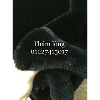 Thảm lông chụp hình đen mịn