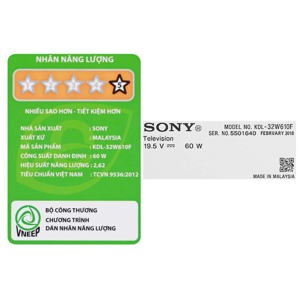 Smart Tivi Sony 32 inch KDL-32W610F | BigBuy360 - bigbuy360.vn