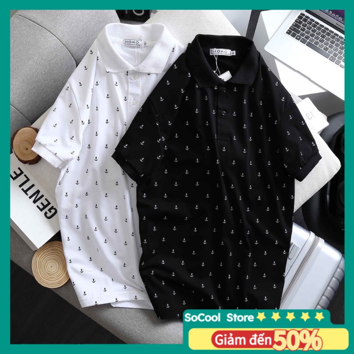 Áo thun nam hàng hiệu cao cấp cổ trụ tay ngắn phong cách Hàn Quốc AN06 - Socool Store