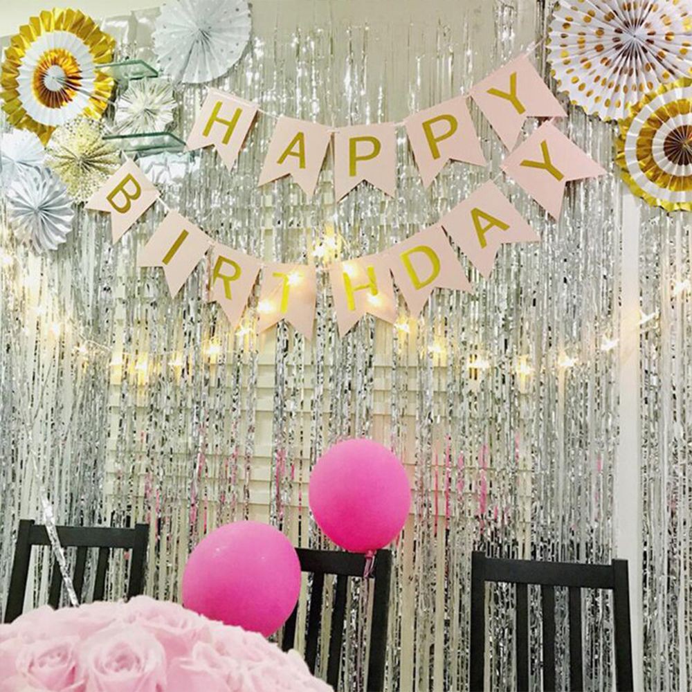 Rèm Kim Tuyến Trang Trí Background Sinh Nhật, Tiệc Cưới, Party, Sự Kiện, Phụ Kiện Sinh Nhật Cho Các Combo Bong Bóng