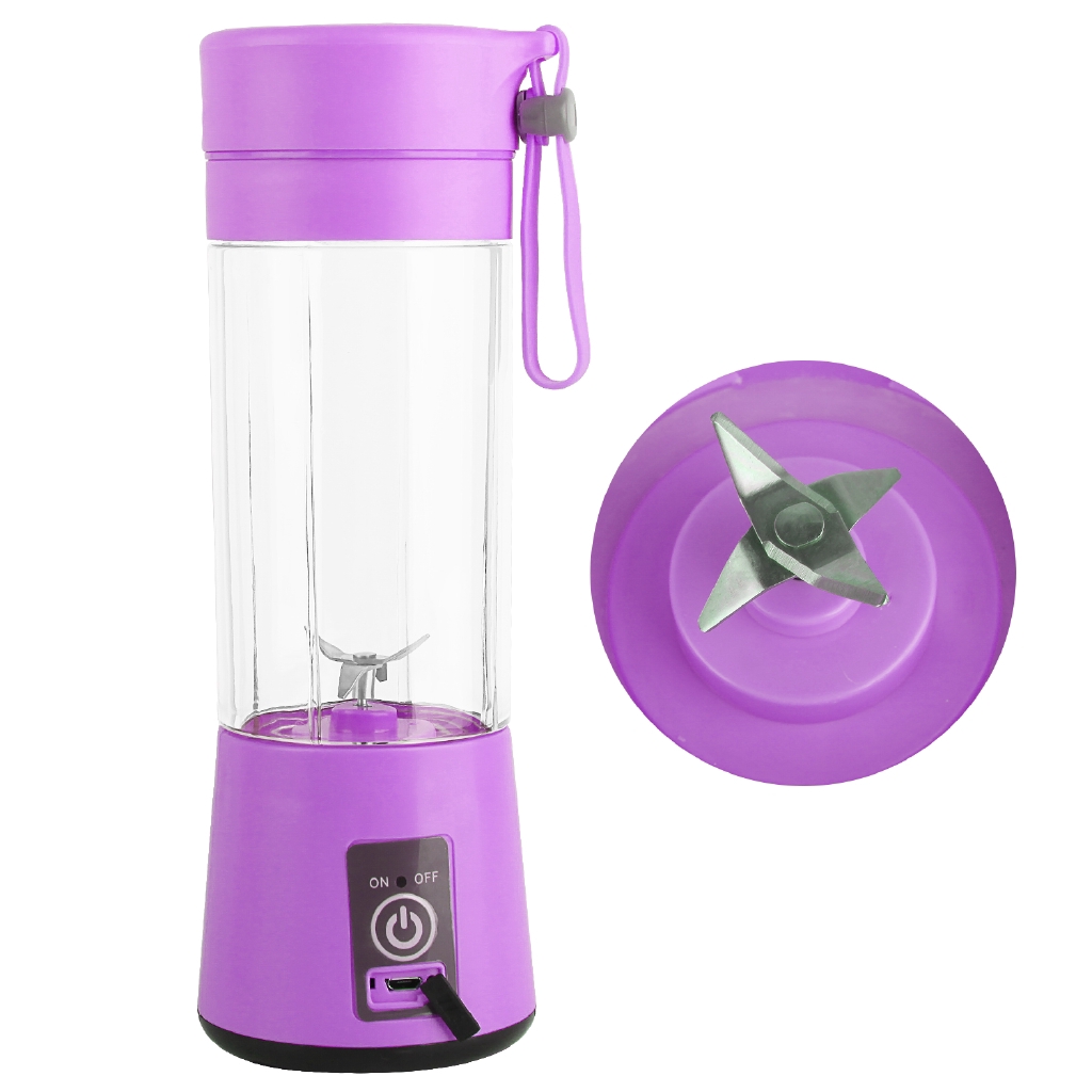 Máy Xay Sinh Tố 380ml / 4 Cánh Sạc Usb