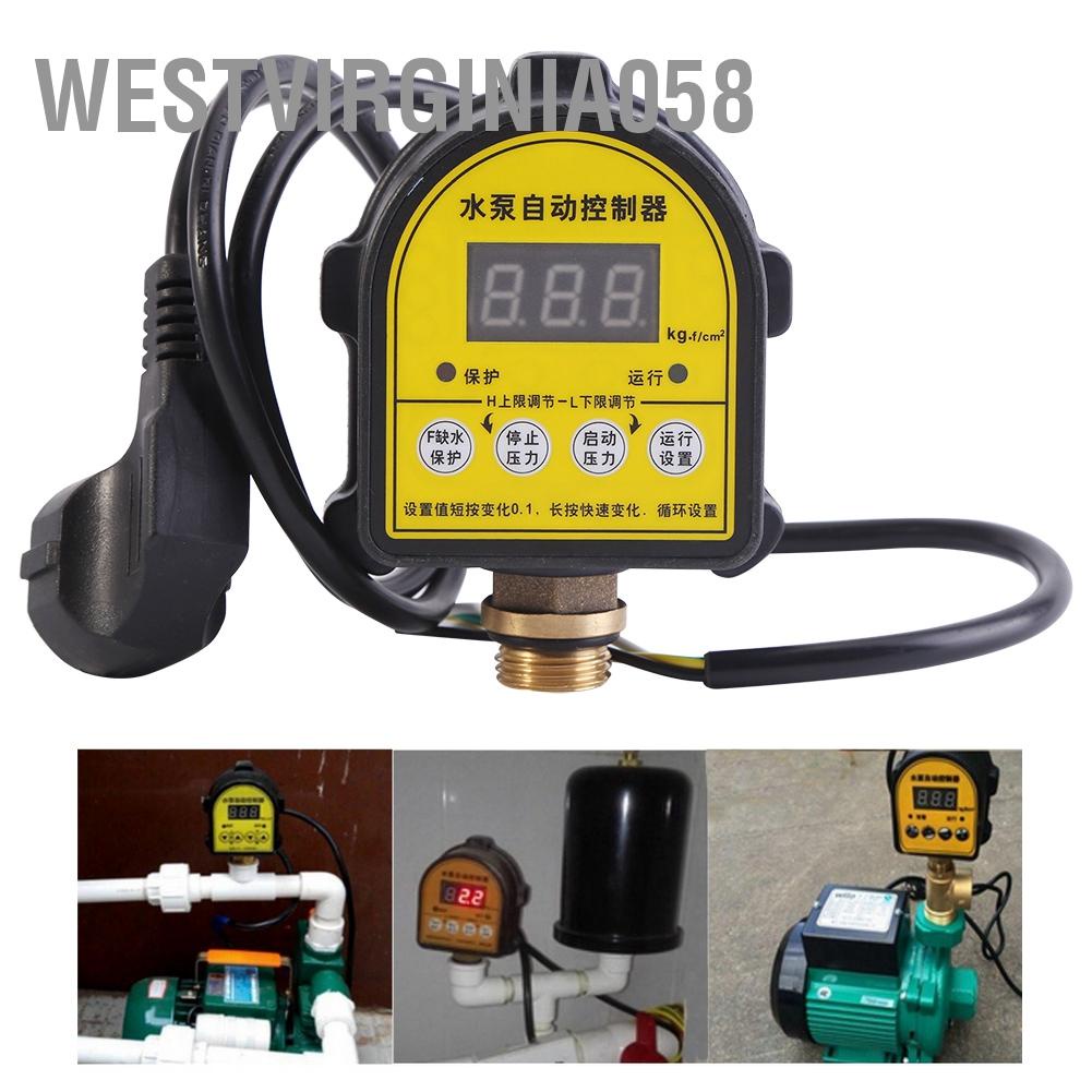 Có thể bán buôn Bộ điều khiển áp suất máy bơm nước kỹ thuật số tự động gia đình Công tắc BẬT TẮT thông minh 220V Westvirginia058 Hàng giao ngay